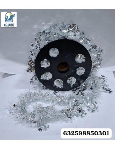 ESCARCHA BRIDGECO A2482 PLATA/BLANCA 20MT X 9CM       X/24