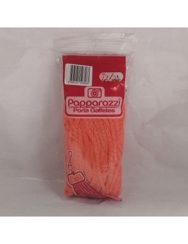 CORDON PAPARAZZI MACRAME NARANJA NEON C/25PZ