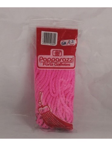 CORDON PAPARAZZI MACRAME ROSA NEON C/25PZ