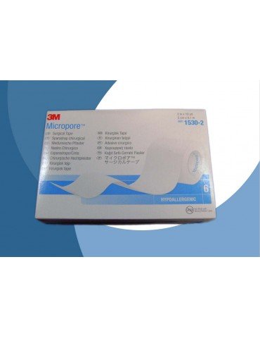 TELA MICROPORE 3M BLANCA 5CM X 9.1M C/6PZ     X/10