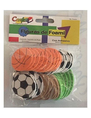 FIGURAS ADH.FOAMI CONFETTI PELOTAS 20GRS 1009