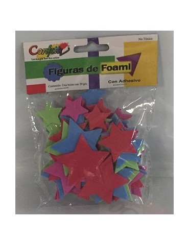 FIGURAS ADH.FOAMI CONFETTI ESTRELLAS 20GRS 1010
