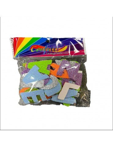 FIGURAS ADH.FOAMI CONFETTI LETRAS 20GRS BOLSAS 2011