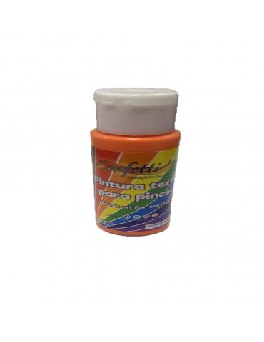 PINTURA TEXTIL SUAVE CONFETTI NARANJA 115 PZ