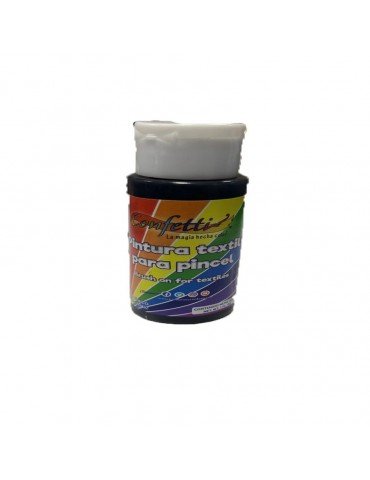 PINTURA TEXTIL SUAVE CONFETTI NEGRO 139 PZ