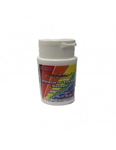 PINTURA TEXTIL SUAVE CONFETTI BLANCO 110 PZ