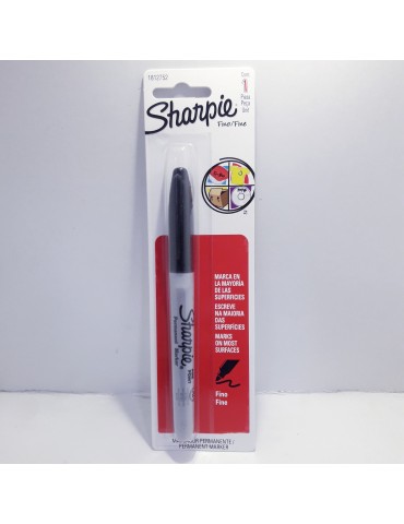 MARCADOR SHARPIE FINO NEGRO BLC/1PZ 1812752    X/36