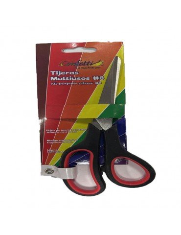 TIJERA CONFETTI 8 BLC/1PZ 736    X/12