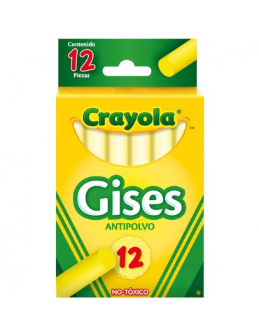 GIS CRAYOLA AMARILLO ANTIPOLVO C/12PZ     X/12