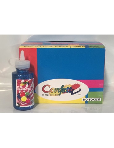 PEGADIAMANTINA CONFETTI AZUL REY 60ML 810