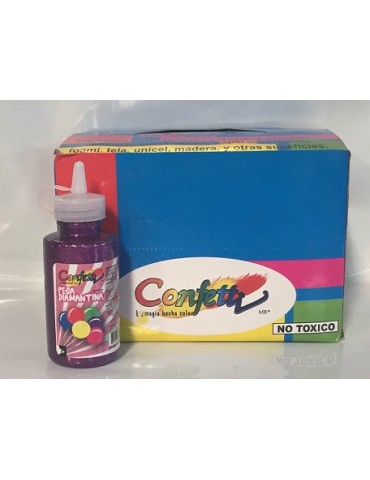 PEGADIAMANTINA CONFETTI PURPURA 60ML 813