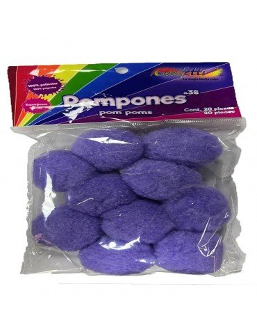 POMPOM CONFETTI 50 LILA C/10PZ