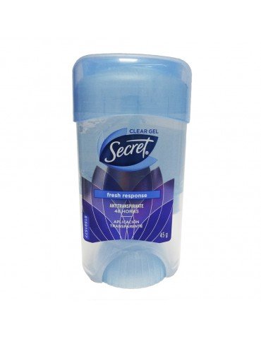 DESOD.SECRET BARRA GEL FRESH RESPONSE 45GR      X/12