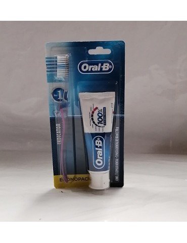CEPILLO ORAL-B + PASTA ORAL-B BLC/2PZ      X/12