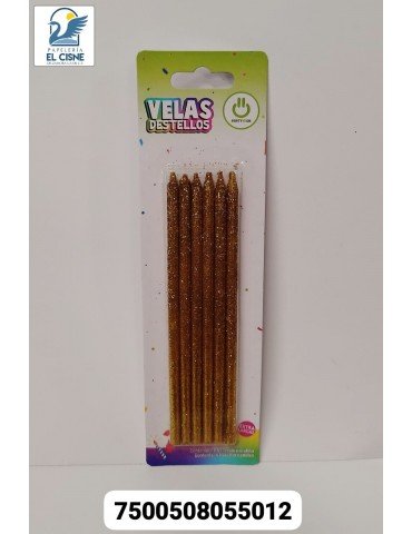VELA DESTELLOS PARTY IS ON ORO BLC/6PZ     X/12