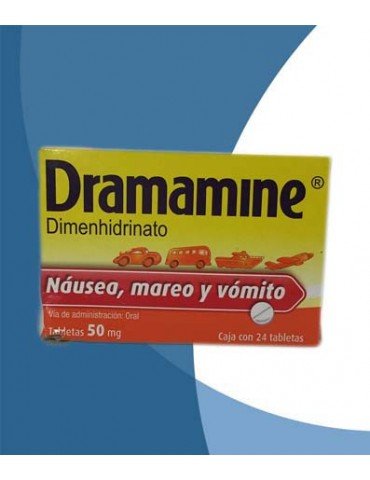 DRAMAMINE 50 MG. C/24 TABLETAS      X/72