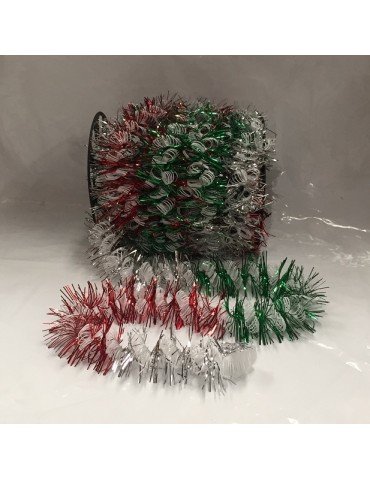 ESCARCHA NAVIPLASTIC 5267-12  TRICOLOR D.ESPIRAL 20MTS      X/12
