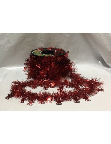 ESCARCHA NAVIPLASTIC 532038-04 ROJO CAMPANAS  20MTS      X/12