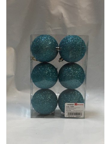 ESFERA NAVIPLASTIC DIAMANTADA TURQUESA C/6P 4426-08       X/60