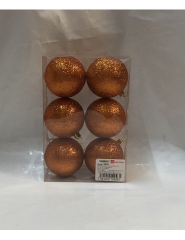 ESFERA NAVIPLASTIC DIAMANTADA NARANJA C/6P 4426-27      X/60