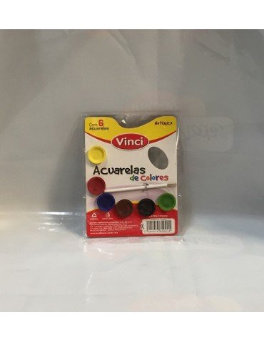 ACUARELA VINCI C/6 COLORES            X/200