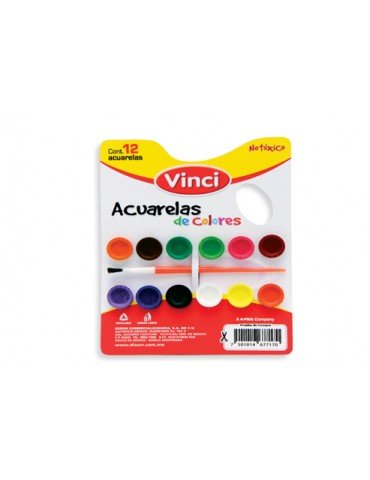 ACUARELA VINCI C/12 COLORES 2497           X/100