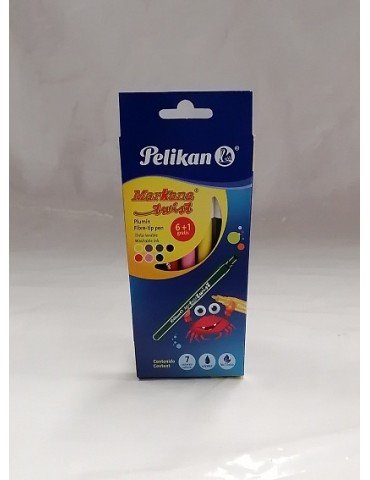 PLUMONES PELIKAN MARKANA TWIST C/6 SURT     X/48
