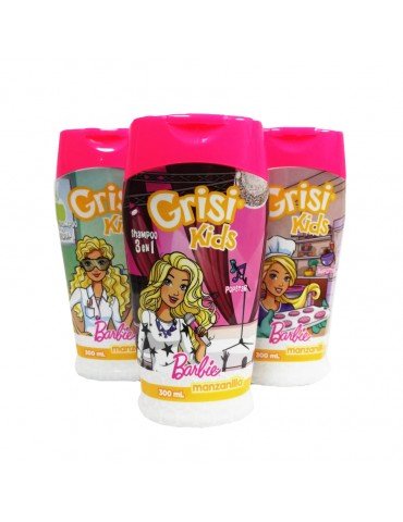 SHAMPOO GRISI KIDS BARBIE 3-1 300ML     X/12