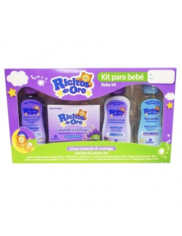 SHAMPOO RICITOS ORO LAVANDA 4PZAS   B/37            X/12