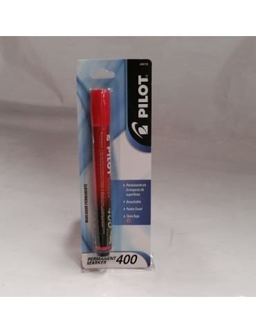 MARCADOR PILOT MARKER 400 ROJO BL/1PZ 44119     X/6